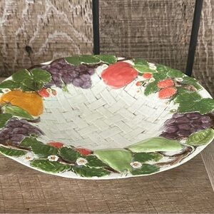 Colorful Fruit Motif Dinnerware Bowl